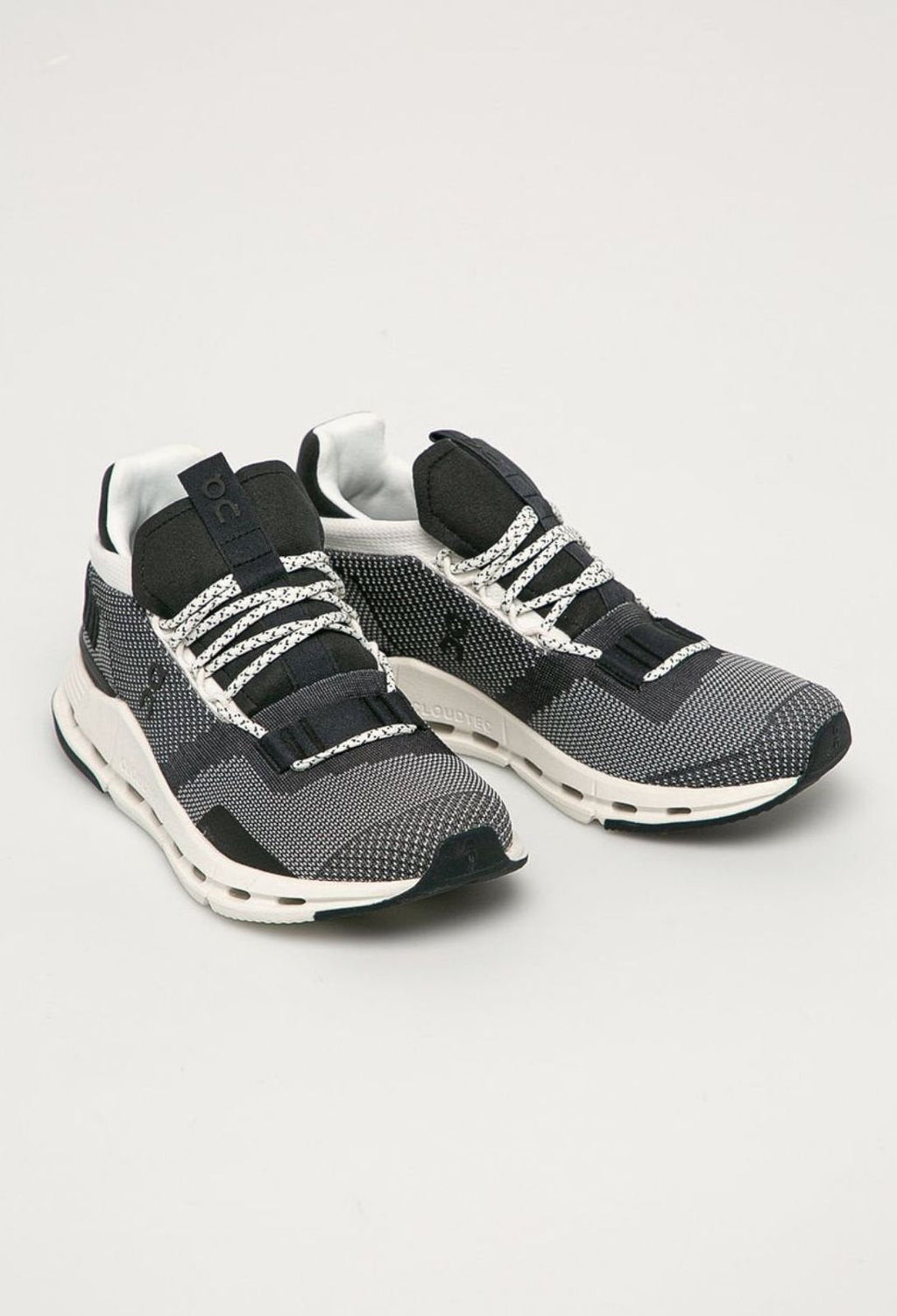On Cloudnova Black/White Lifestyle Sneakers