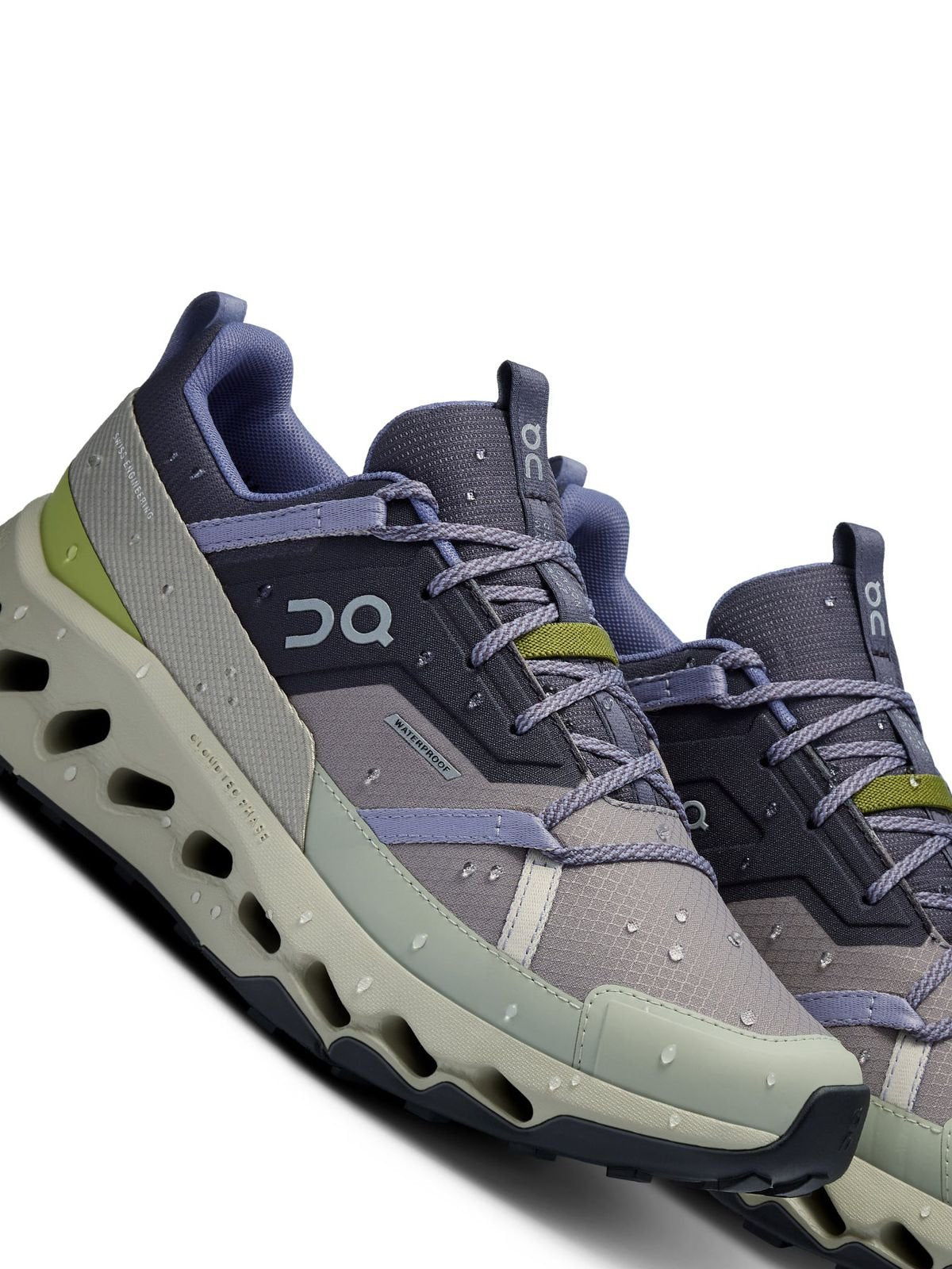 On Cloudhorizon Waterproof Grey/Green Hiking Shoes