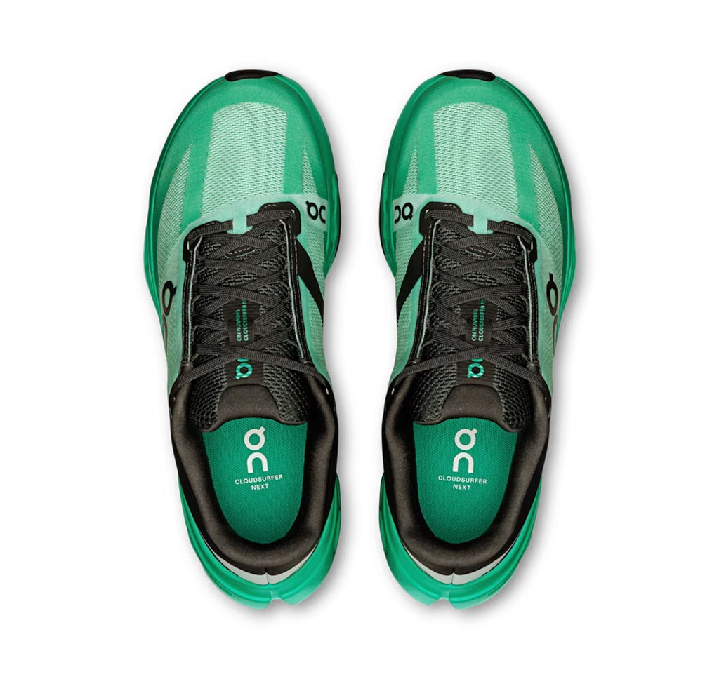 On Women's Cloudsurfer Next Mint/Black Running Shoes