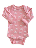 Blush Rainbow / Organic Long Sleeve Bodysuit