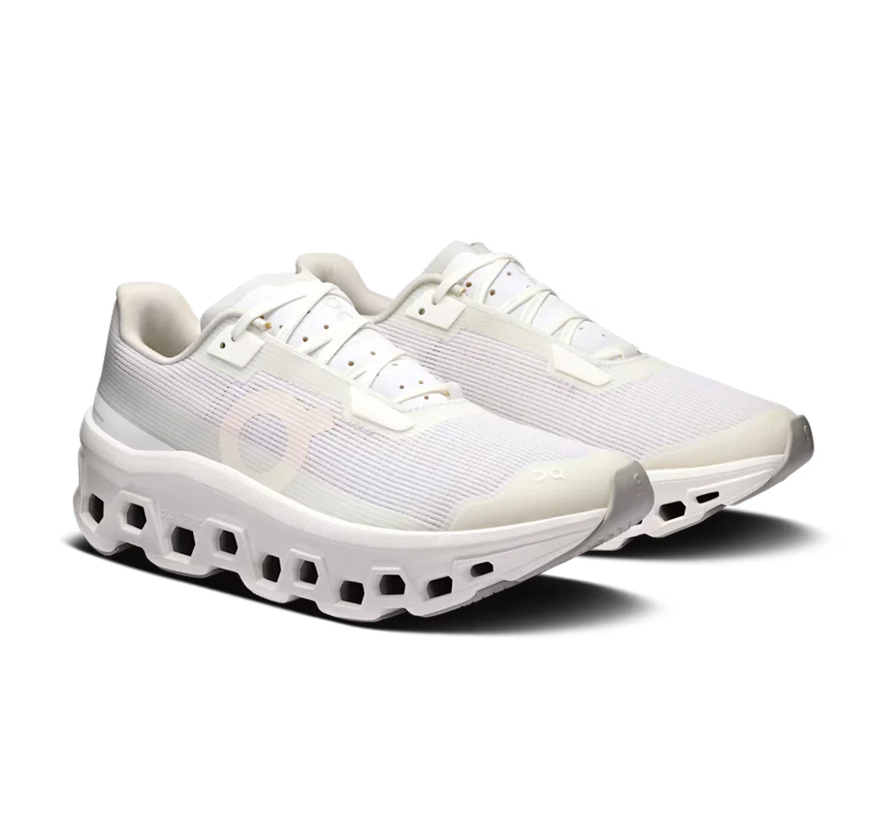 On Men's Cloudmonster Void White Running Shoes