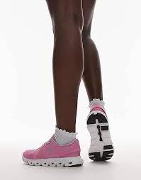 On Cloud 6 Raspberry White Lifestyle Sneakers