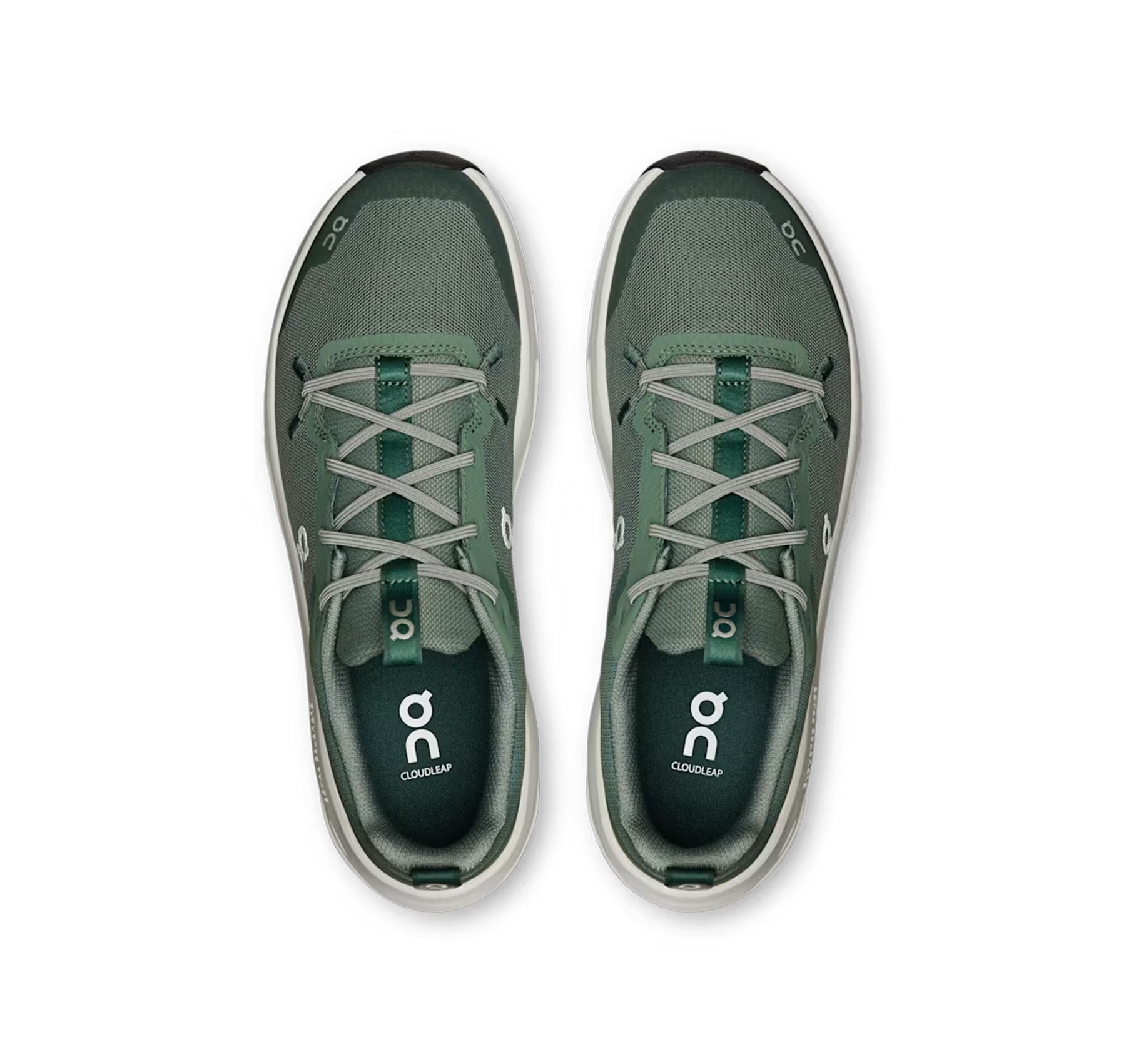 On Big Kids' Cloudleap Olive/Ghost Athletic Shoes
