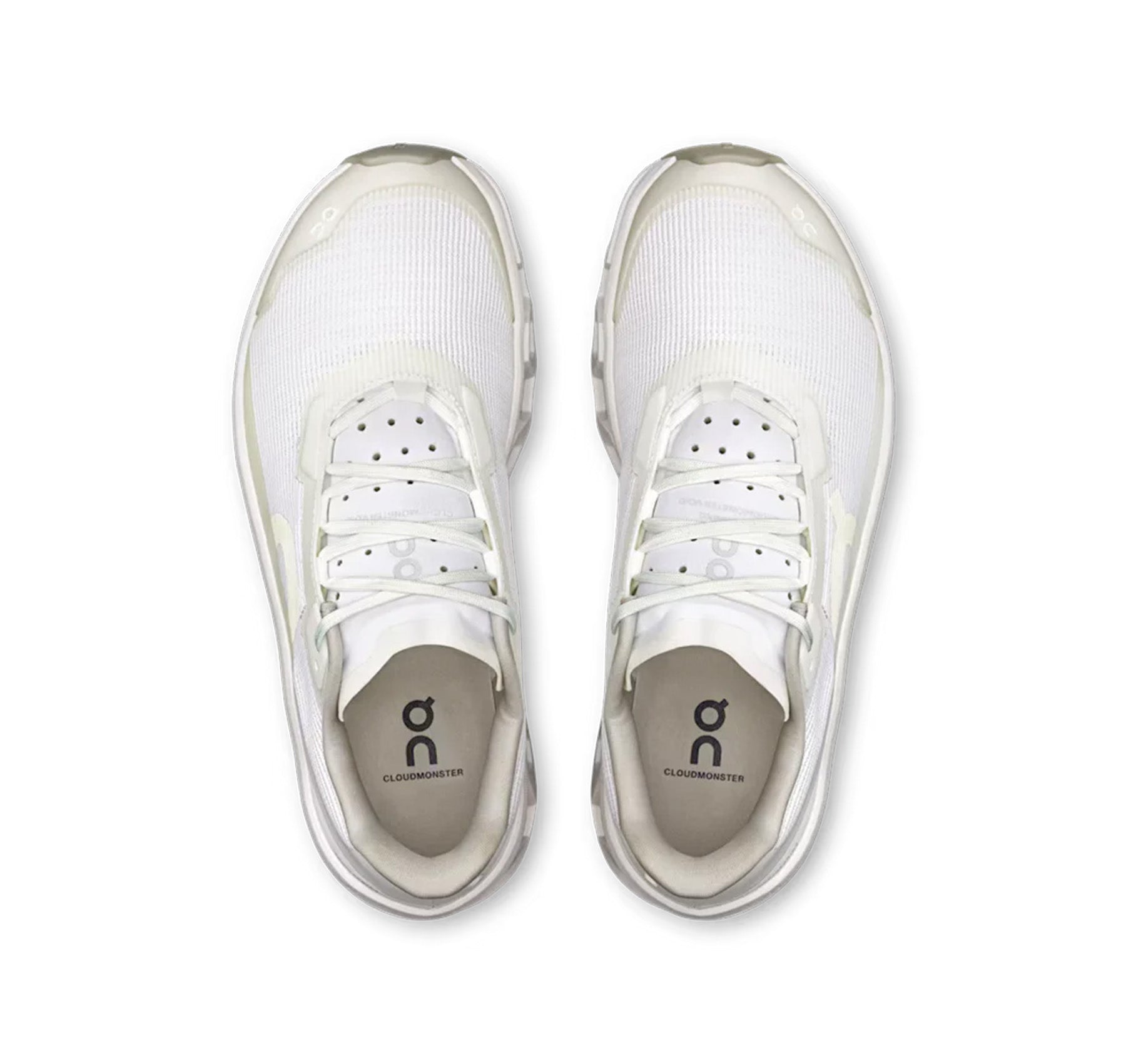 On Men's Cloudmonster Void White Running Shoes